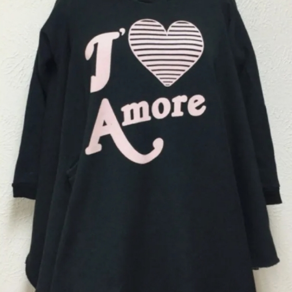 WILD FOX HOODED DISTRESSED SWEATSHIRT SIZE 4